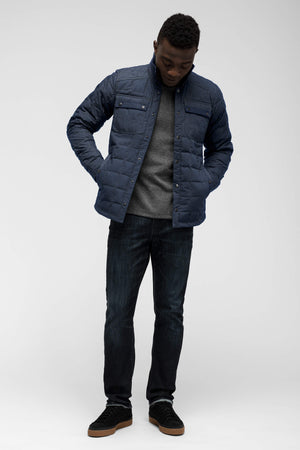 Utility Down Shirt Jacket   Prussian Heather