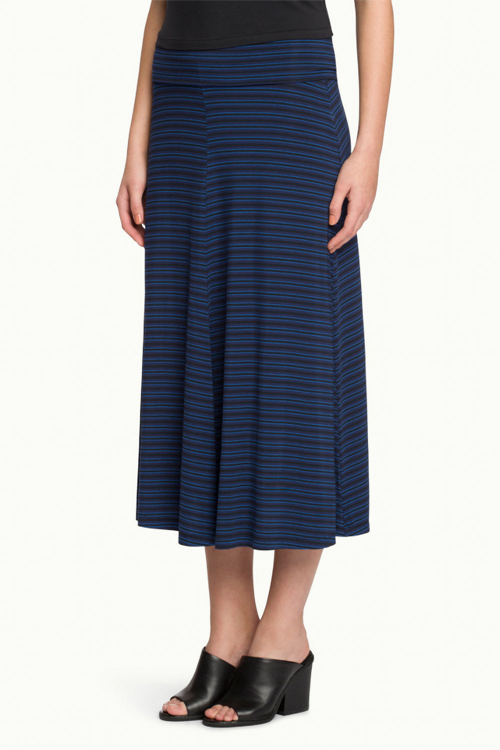 Stripe Repose Skirt - Midnight Stripe