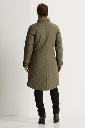 Prato Wool Down Trench   Surplus Heather