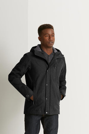 Prato Wool Synfill Jacket   Caviar Heather