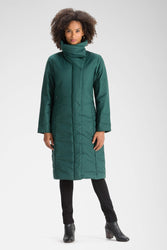 women's insulated sclendre trench with high neck - ponderosa