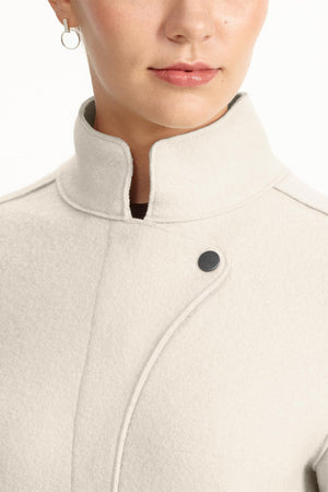 Felt Shirt Jacket   Glaze