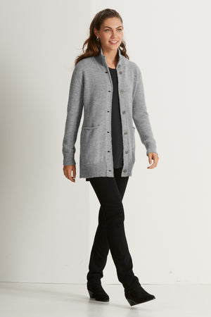 Cordillera Alpaca Cardigan   Shady Heather