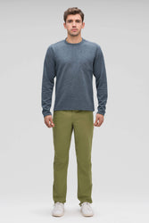 Hyperspacer Long Sleeve Crew - Lagoon Heather