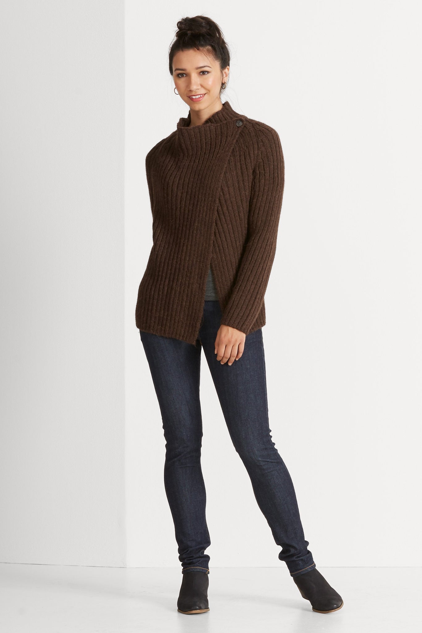 Nazca Alpaca Sweater - Roast Heather