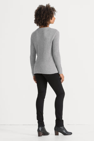Courchevel Crew Neck Sweater   Cape Heather