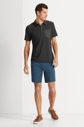 Wander Short Sleeve Polo - Caviar