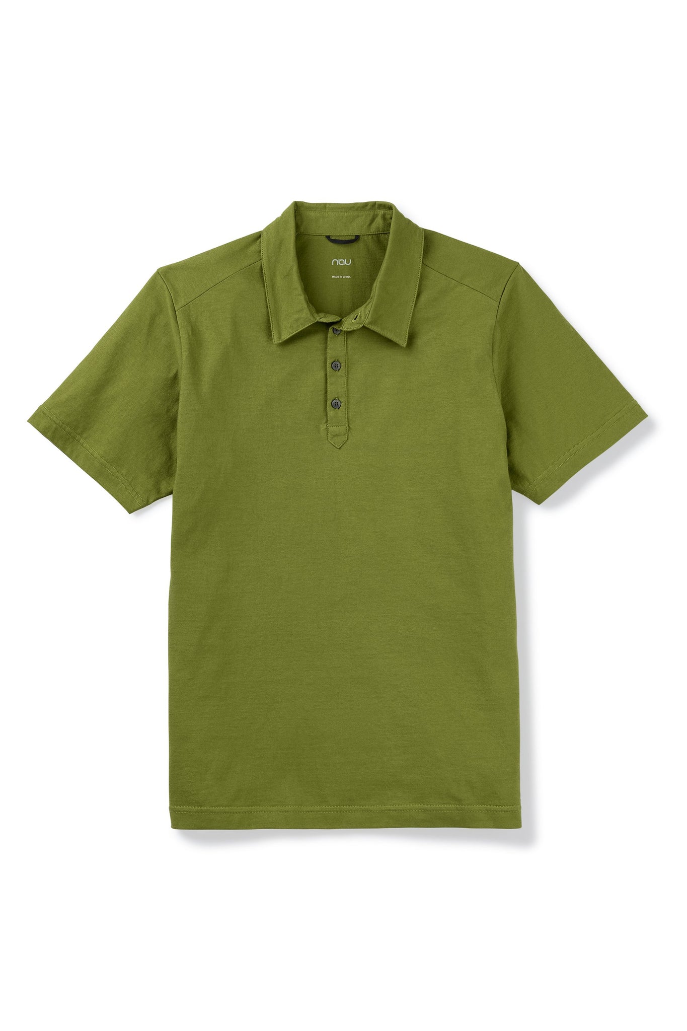 men's basis short sleeve organic cotton polo - cedar