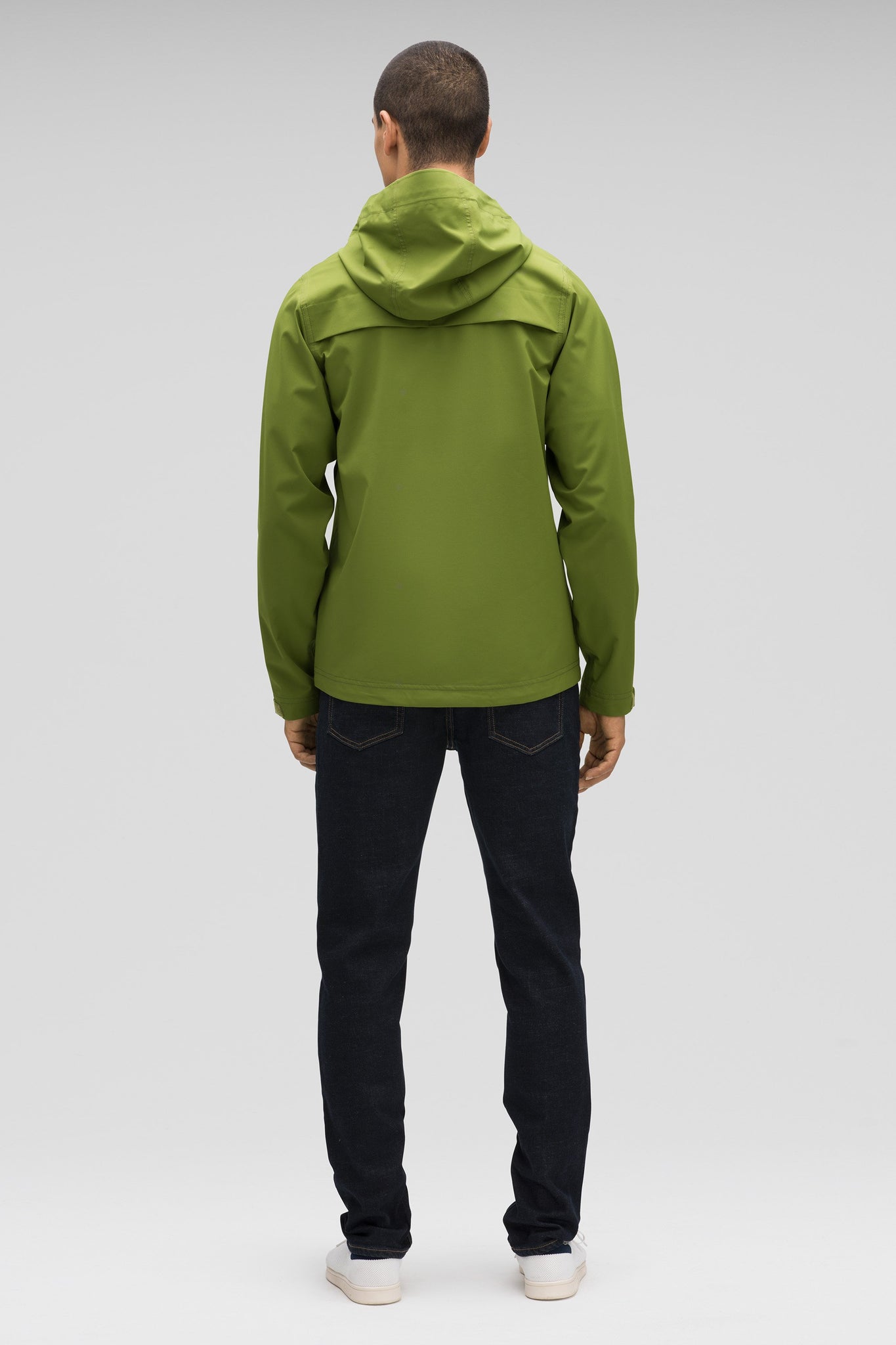 men's sequenchshell hooded waterproof jacket - cedar