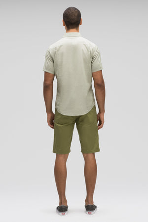 men's bloq short sleeve button up shirt   loden
