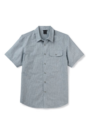 men's bloq short sleeve button up shirt   lagoon