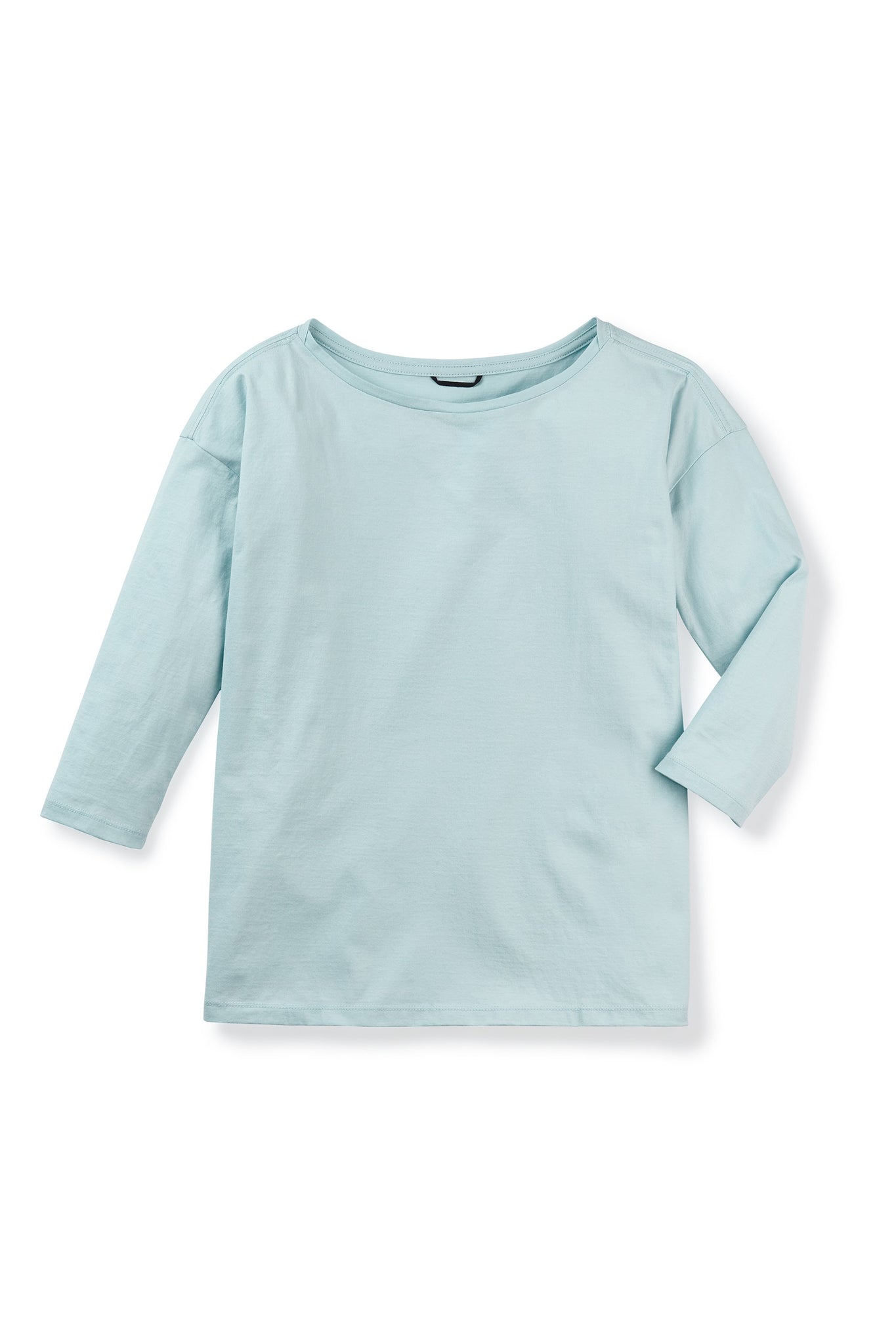 women's basis organic cotton boatneck shirt - illum