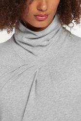 Elementerry French Terry Pleat Dress