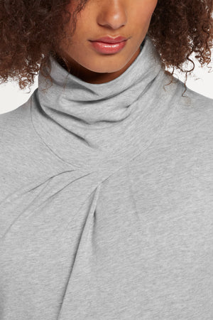 Elementerry French Terry Pleat Dress