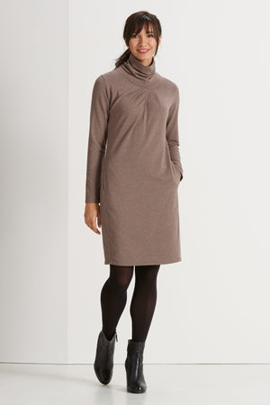 Elementerry French Terry Pleat Dress
