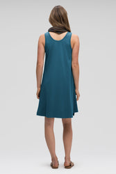 women's astir a-line tank dress - lagoon