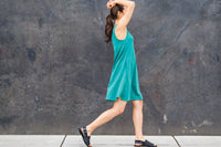 women's astir a-line tank dress - jade