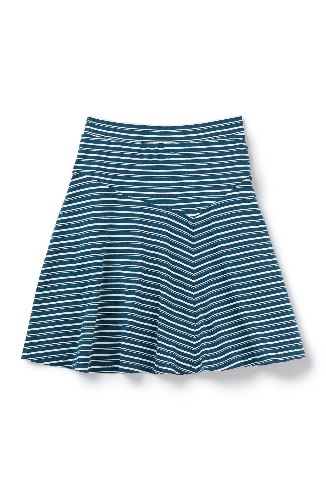 astir swing knit a-line skirt - lagoon stripe