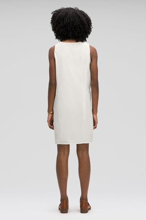 women's flaxible button front tank dress   vapor