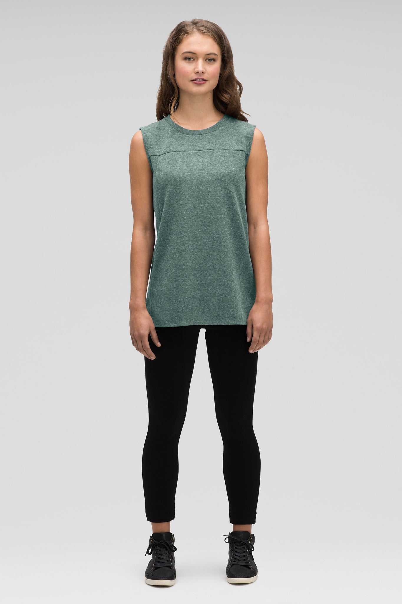 women's hyperspacer tank top - mallard heather