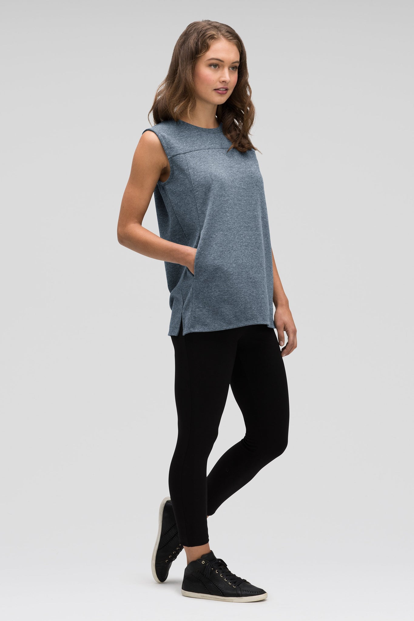 women's hyperspacer tank top - lagoon heather