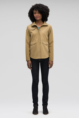 Women's Introvert Crop Tailored Jacket Tan