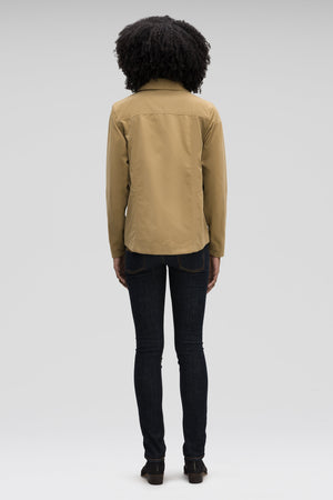 Women's Introvert Crop Tailored Jacket Tan