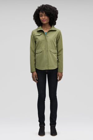 Women's Introvert Crop Tailored Jacket Green