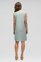 women's bloq sleeveless shift dress - mallard