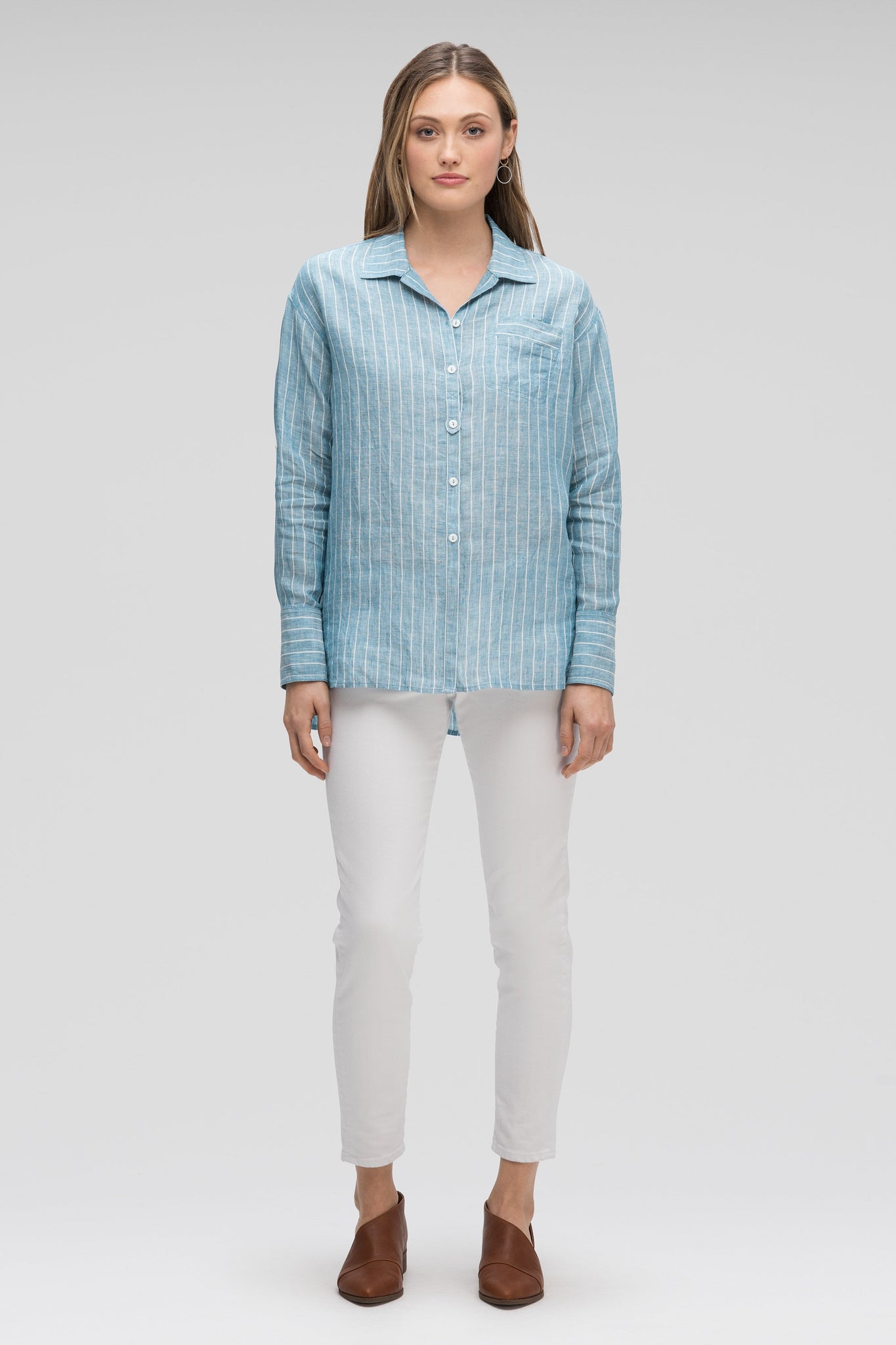 Dardariel Shirt - Light Blue Stripe