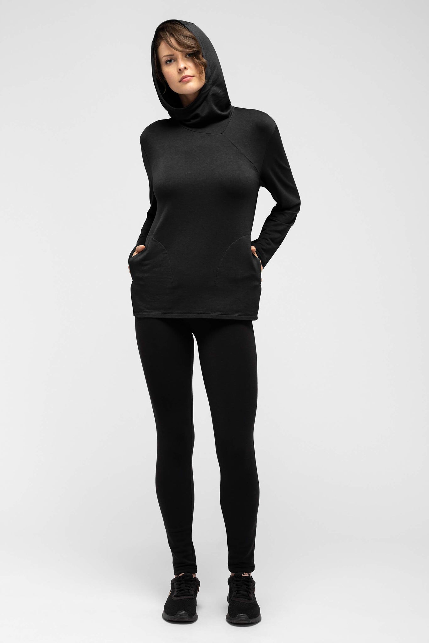women's elementerry hoody - caviar