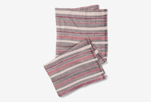 PRATO WOVEN SCARF PLUM STRIPE OS